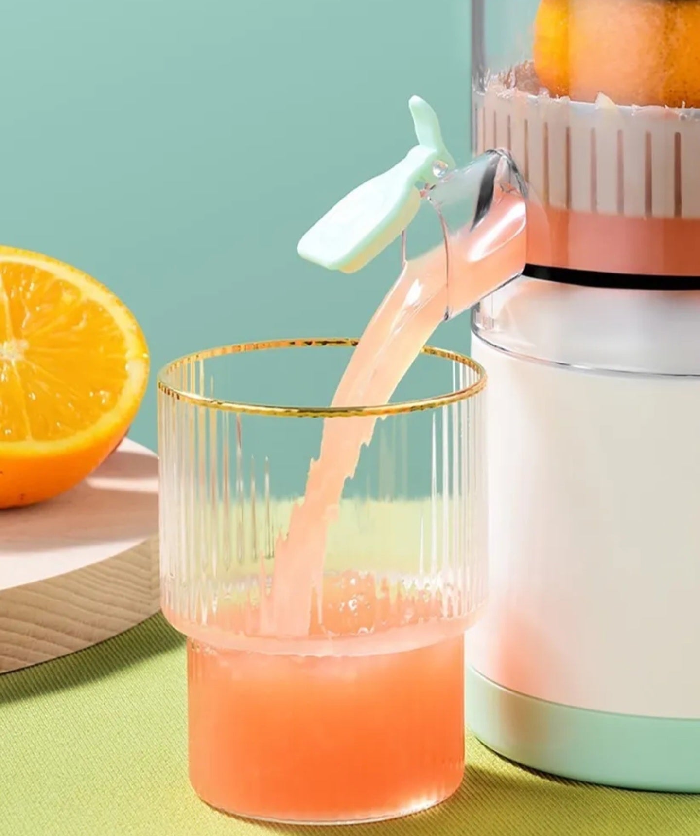 Exprimidor recargable usb c inhalambrico fácil trasladar