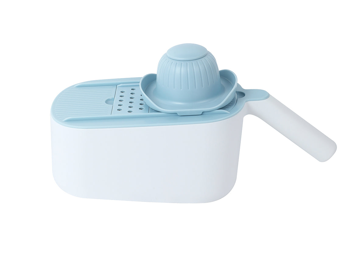 Rallador, rebanador y cortador multifuncion con accesorios