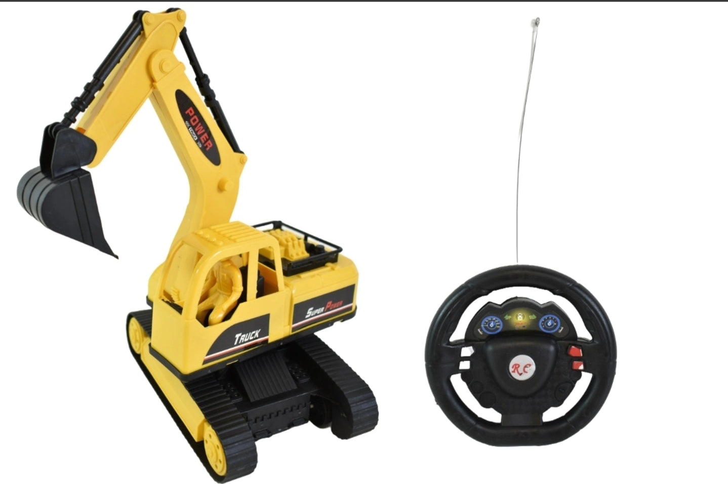 Retro excavadora con control remoto