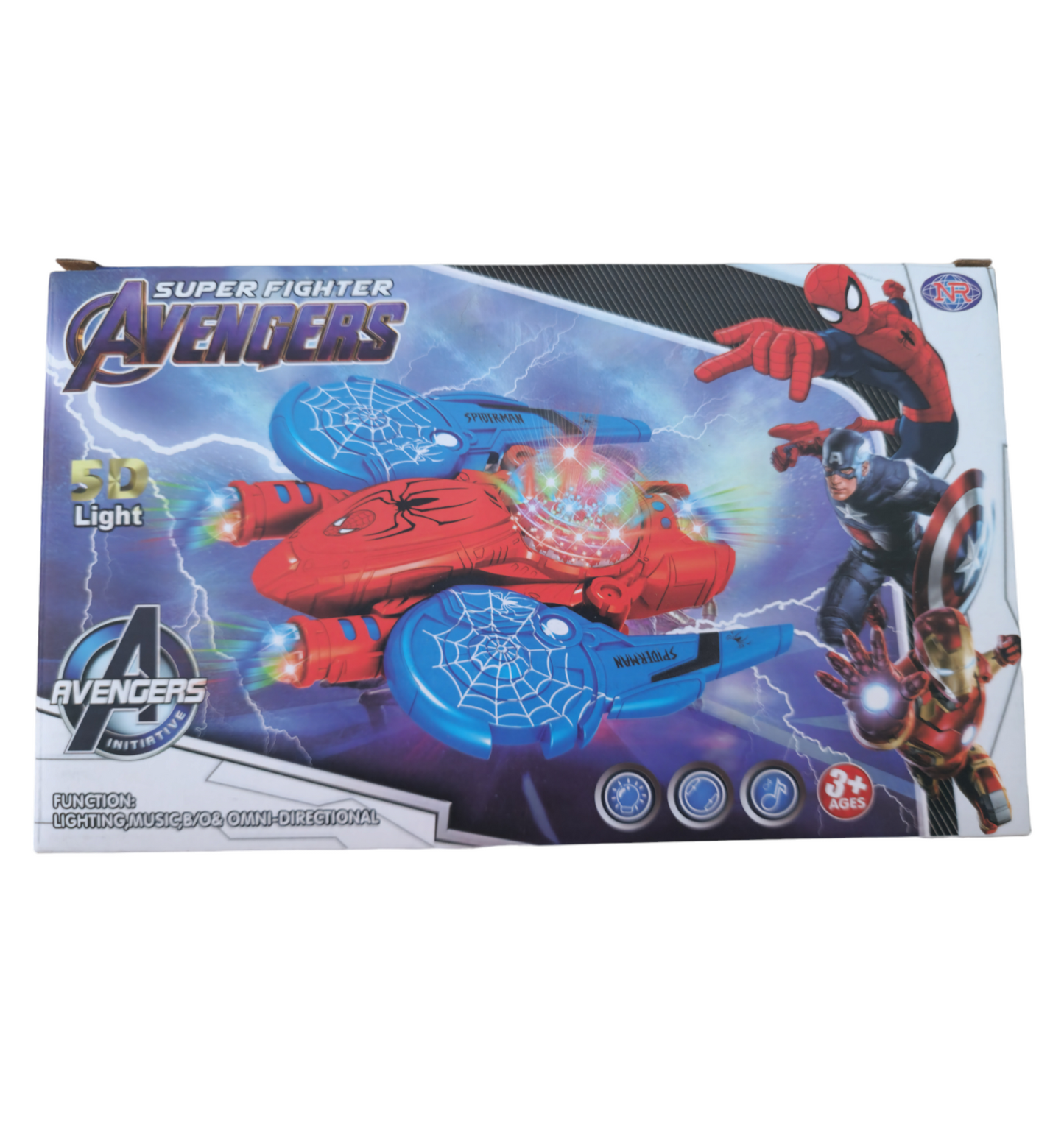 Auto avengers Iron man luces, sonidos y movimiento