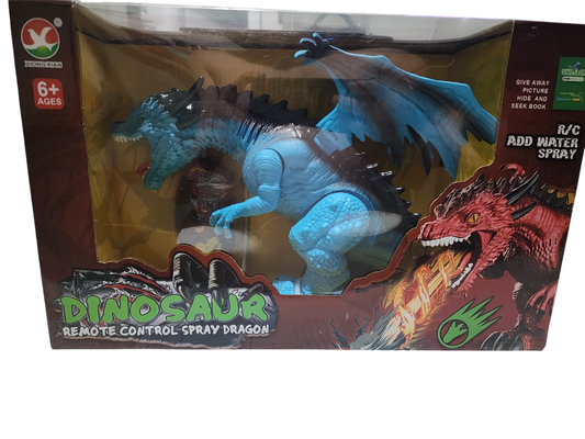 Dinosaurio con control remoto humo y luces