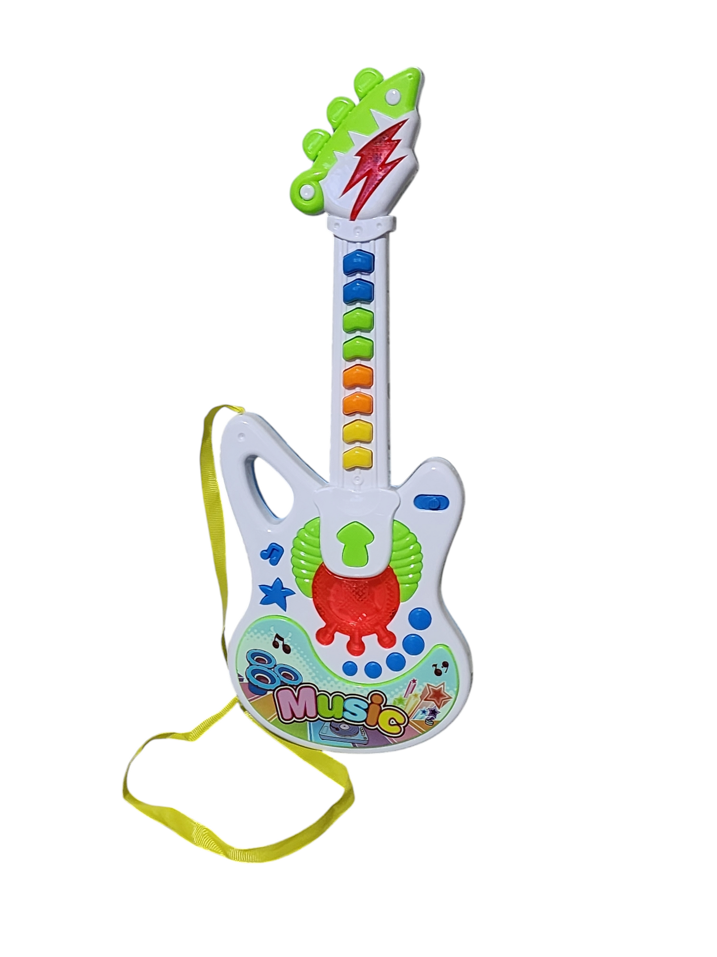 Guitarra musical con melodías a pila