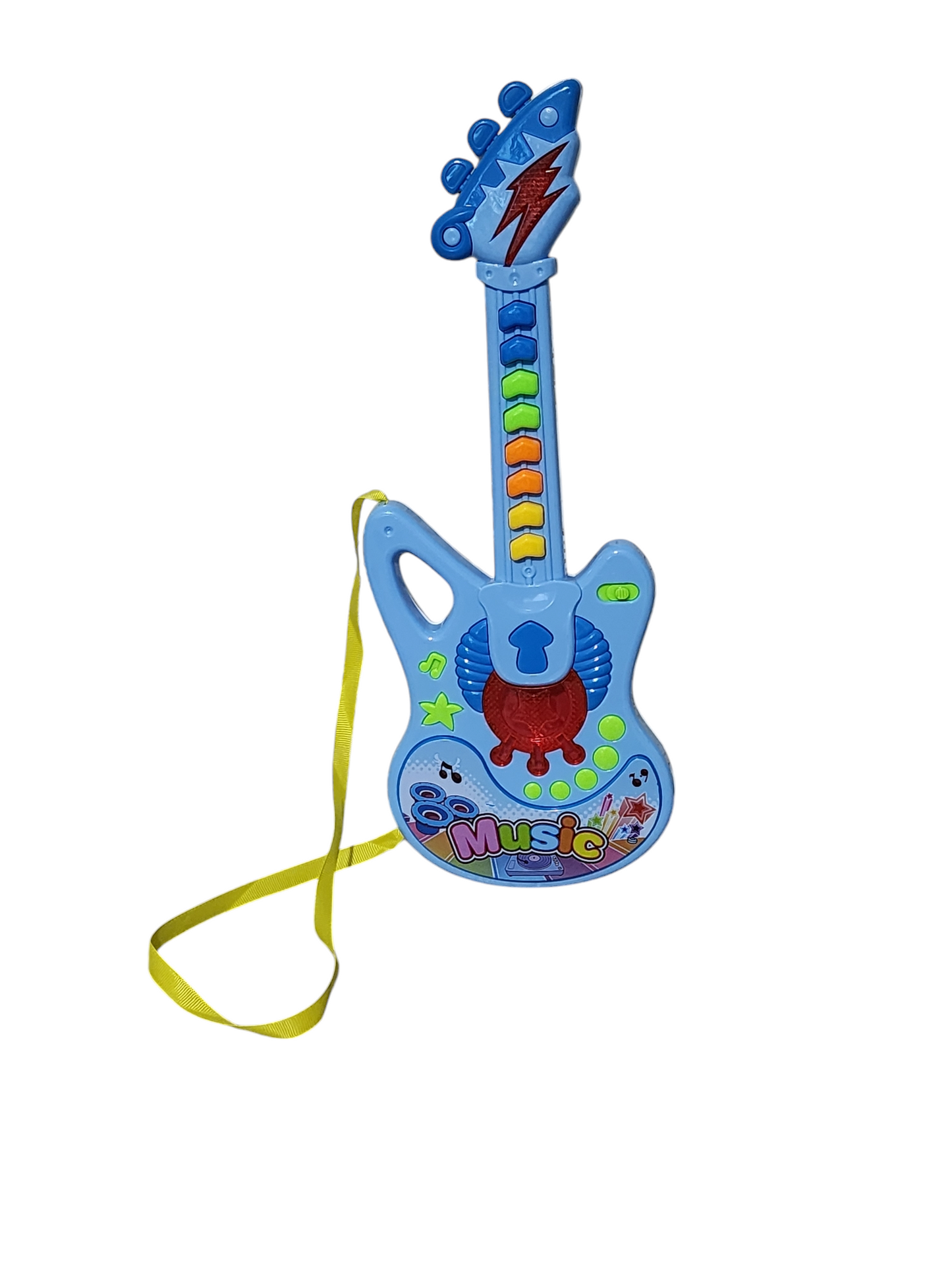 Guitarra musical con melodías a pila