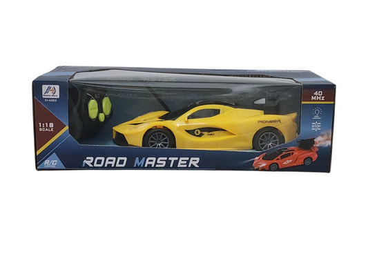 Auto a control remoto gran velocidad, luces y humo