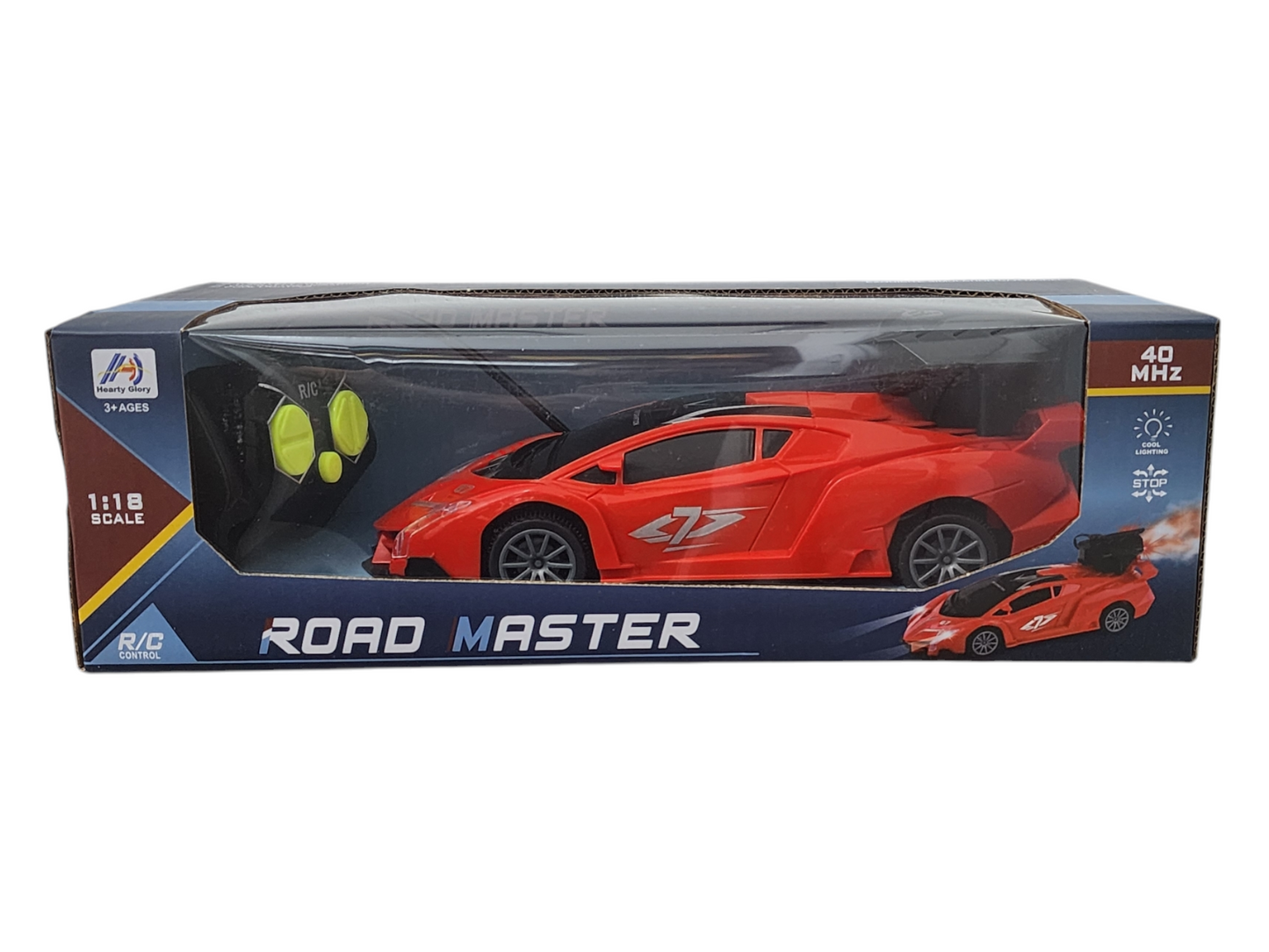 Auto a control remoto gran velocidad, luces y humo