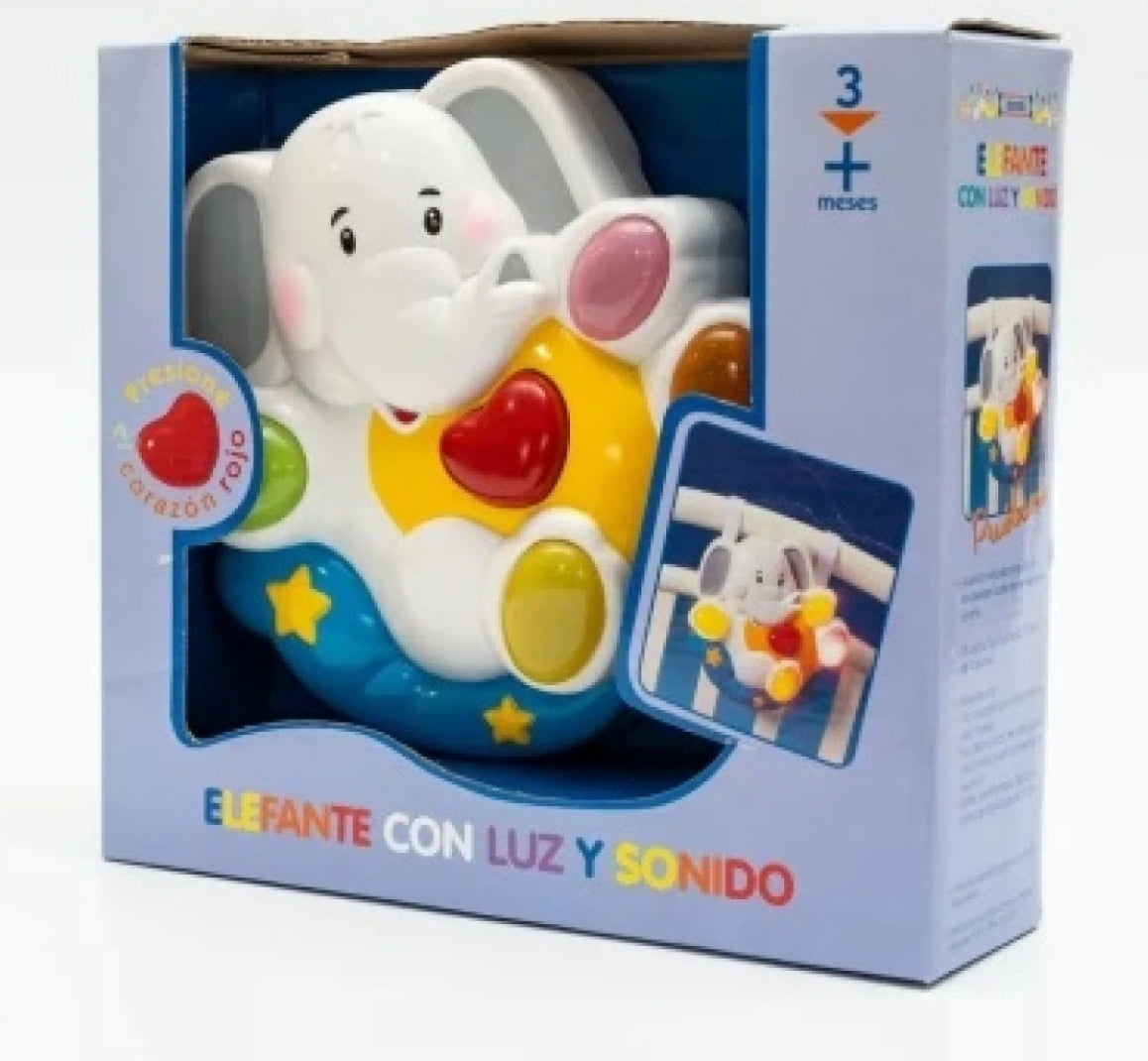 Movil para Cuna o coche elefante con sonido y luz