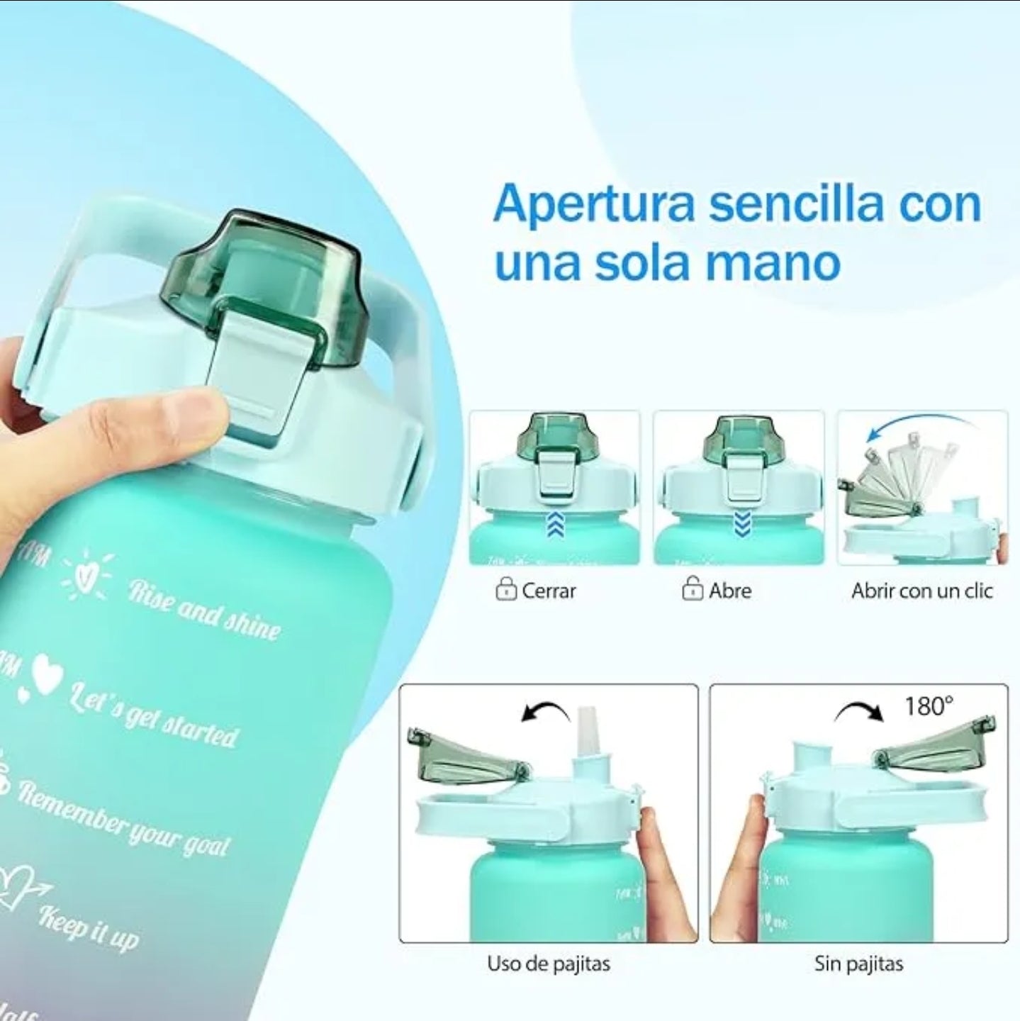 Botellas motivacionales x 3 excelente calidad