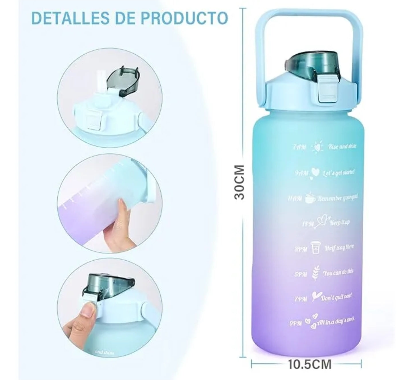 Botellas motivacionales x 3 excelente calidad