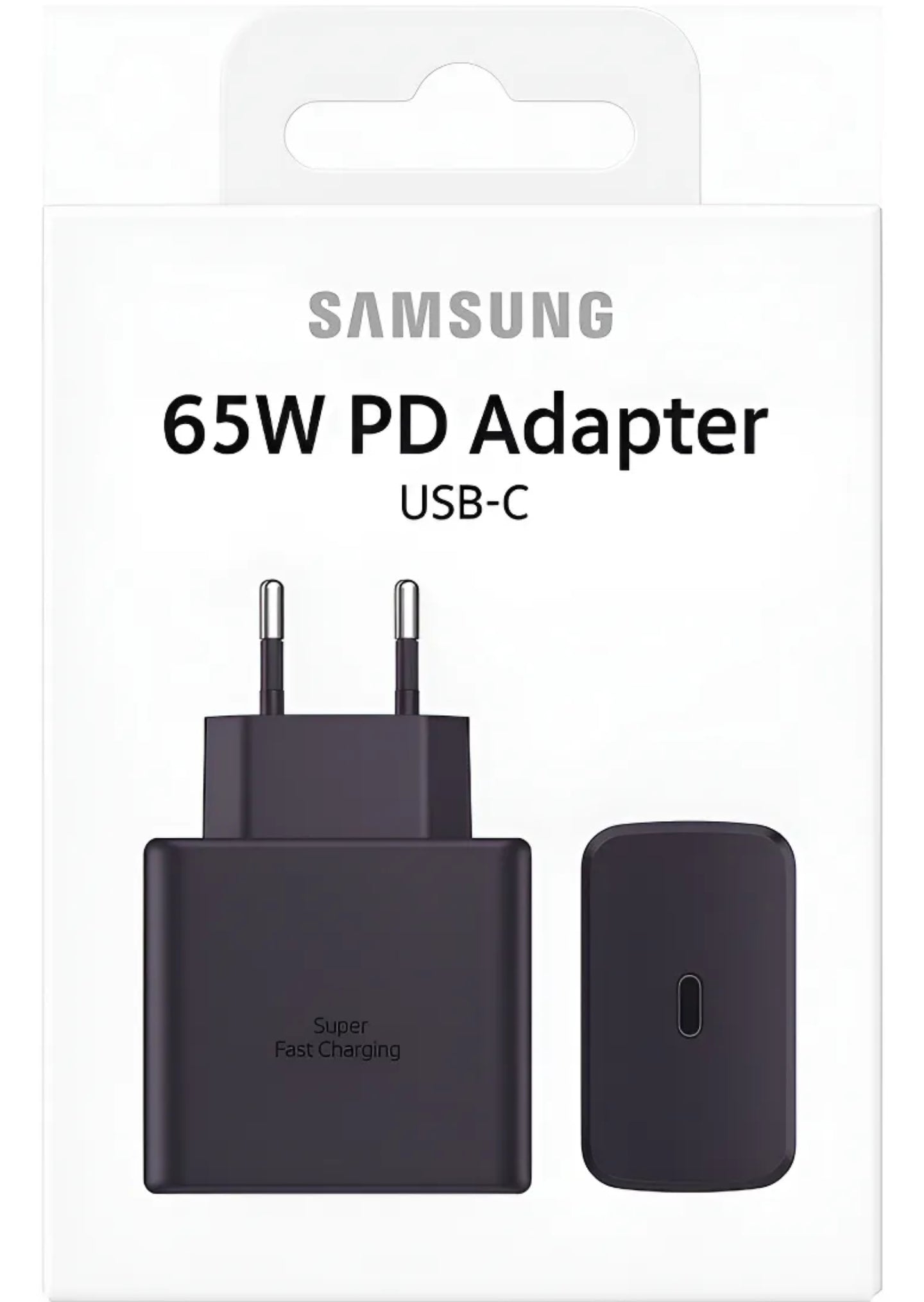 Cargador samsung usb c 65 w negro