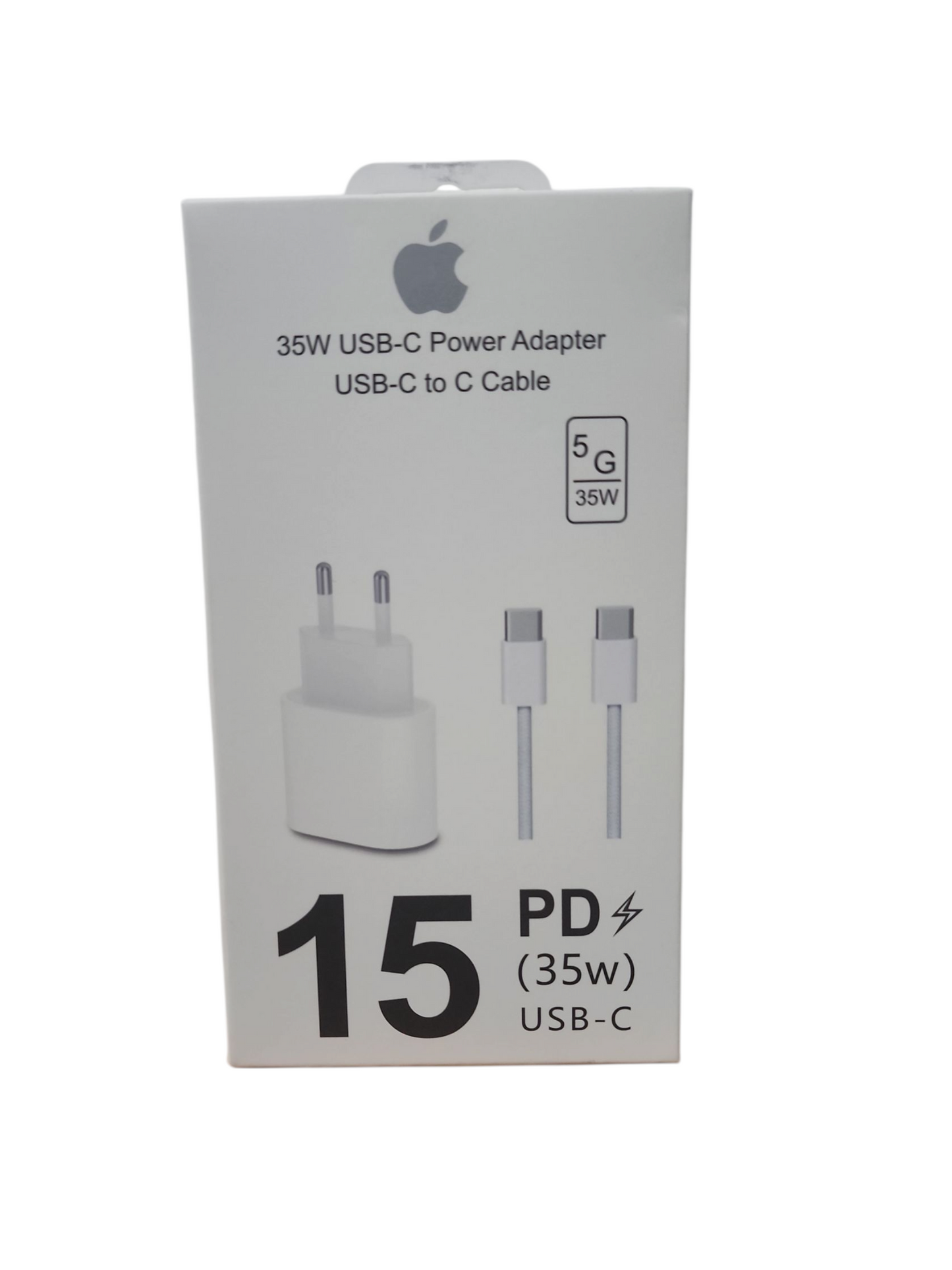 Cargador rápido 35 w + cable usb tipo c para iphone